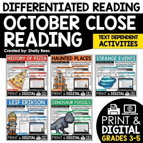 October Reading Comprehension Passages And Questions Appletastic Learning