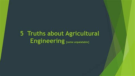 5 Facts About Agricultural Engineering YouTube