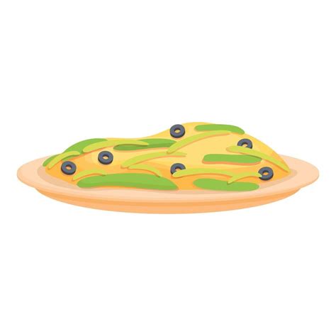 Vector De Dibujos Animados De Icono De Comida De Aceitunas Verdes