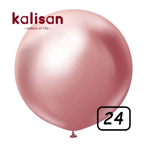 24 Kalisan Balloon Chrome Pink 2 Pcs Winner Party