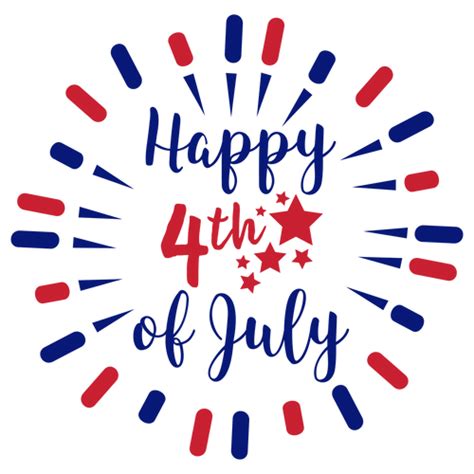 Happy 4th Of July Svg Svg Eps Png Dxf Cut Files For Cricut And