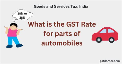 What Is The Gst Rate For Parts Of Automobiles Gst Doctor