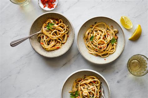 Crab Linguine With Miso Italian Recipe Our Modern Kitchen