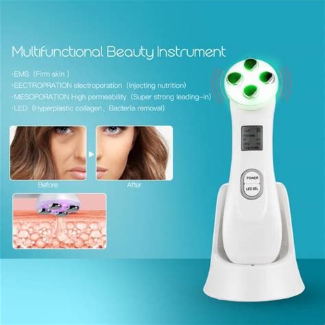 Appareil à Ultrason Visage LED Anti Age LOVEBAY EMS Luminotherapie