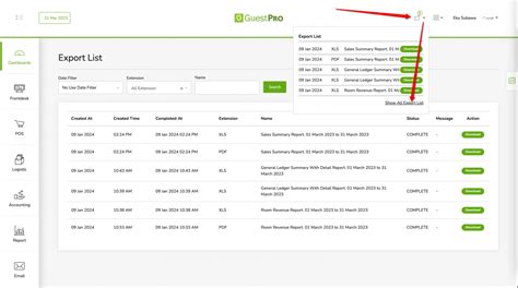 Cara Export Laporan Pdf Dan Excel Di Guestpro Guestpro Knowledge Base