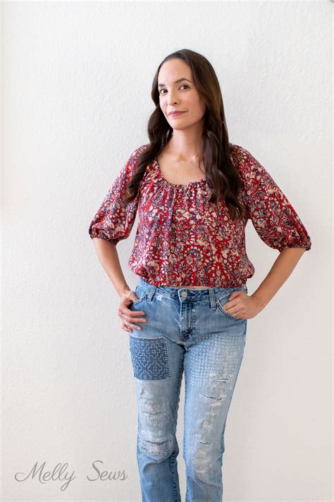 Sew A Free Peasant Top Pattern Melly Sews