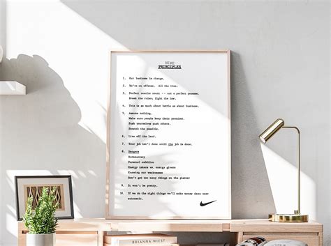 Phil Knight Principles Manifesto Nike Poster Inspired By Movie Air