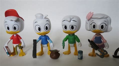 PhatMojo DuckTales Huey Dewey Louie And Webby Action Figures Review