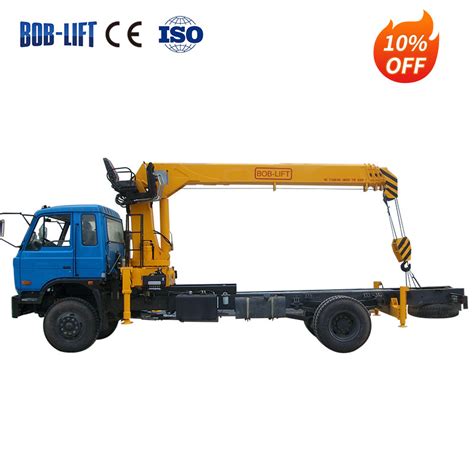 8t Telescopic Boom Hydraulic Truck Mounted Crane Manipulator With