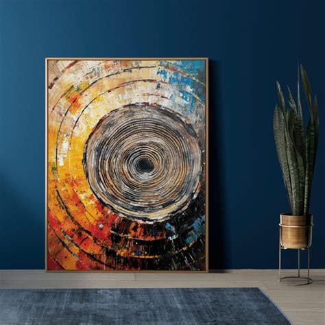 Baumring Art Prints Modern Abstrakt Abstrakte Kunst Abstrakte