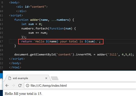 Template Strings In Javascript ES6 Learn Web Tutorials