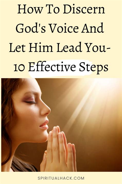 How To Discern God S Voice And Let Him Lead You Spiritual Hack