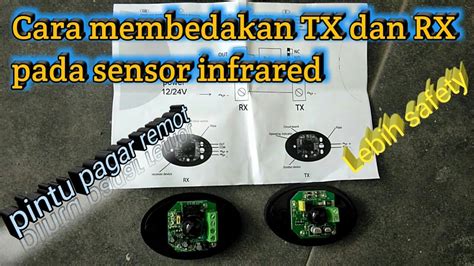 Cara Membedakan Tx Dan Rx Pada Sensor Infrared Pintu Pagar Remot Youtube