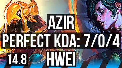 AZIR Vs HWEI MID 7 0 4 700 Games Godlike KR Diamond 14 8