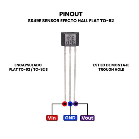 Ss49e Sensor Efecto Hall Flat To 92 Unit Electronics