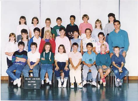 Photo de classe 6ème B de 1988 Collège Léon Blum Copains d avant