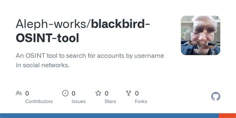 Github Aleph Works Blackbird Osint Tool An Osint Tool To Search For