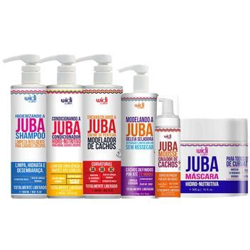 Kit Juba Completo Shampoo Condicionador Mascara Geleia Mousse