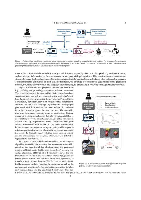 Multimodal Pretrained Models For Sequential Decision Making Synthesis