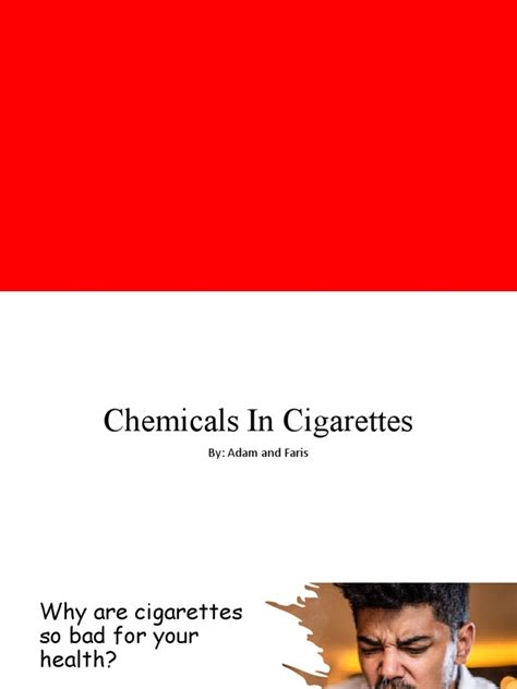 Chemicals In Cigarettes Pdf