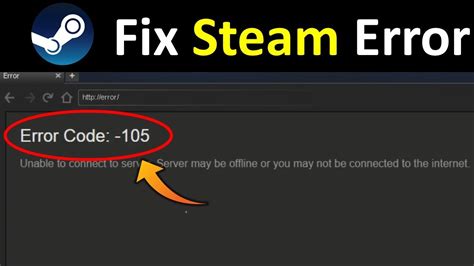 How To Fix Steam Error Code Unable To Connect Server Youtube