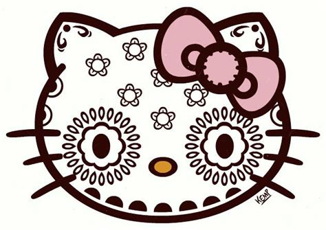 Hello Kitty Day Of The Dead Hello Kitty Art Hello Kitty Tattoos Hello Kitty Images