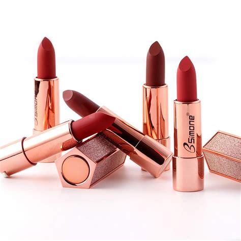 Buy Shining Professional Matte Lipstick Cosmetic Waterproof Long Lasting Sexy Red Lip Matte Nude