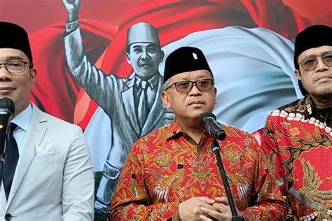 Hasto Kristiyanto Sekjen Pdip Anggap Ridwan Kamil Cocok Cawapres Ganjar