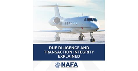 National Aircraft Finance Association Due Diligence And Transactional