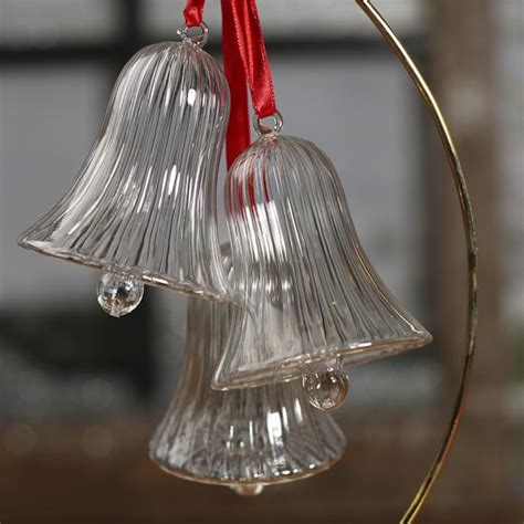 Glass Bell Ornaments Christmas Ornaments Christmas And Winter