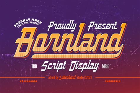 Borndland Script Font Xfontspro