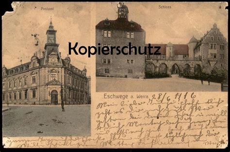 ALTE POSTKARTE ESCHWEGE A WERRA SCHLOSS POSTAMT Post Castle Chateau