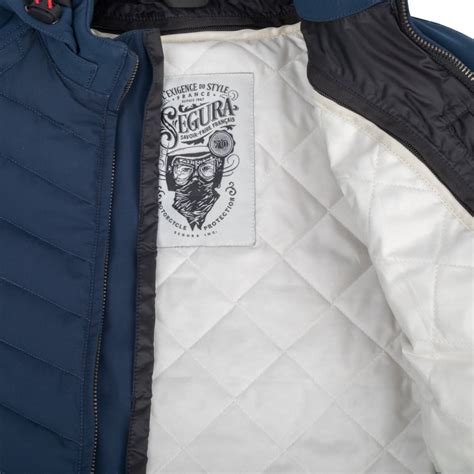 Blouson Moto Segura Natcho Bleu Tech Roo