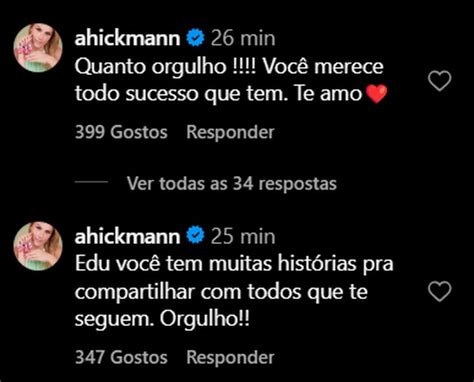 Ana Hickmann Rasga Elogios Para O Namorado Edu Guedes Ap S Chef