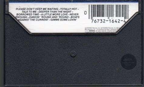 Olivia Newton John Totally Hot Cassette Tape