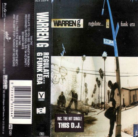 Warren G Regulate G Funk Era Cassette Album Discogs