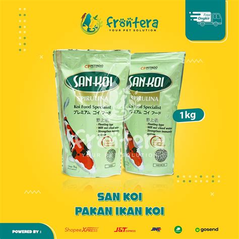 Jual SAN KOI Sankoi Spirulina Sankoi Pakan Makanan Koi 1kg Shopee