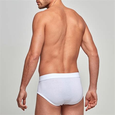 Slip Pour Homme Confort Pur Coton Essentials Blanc D Impetus