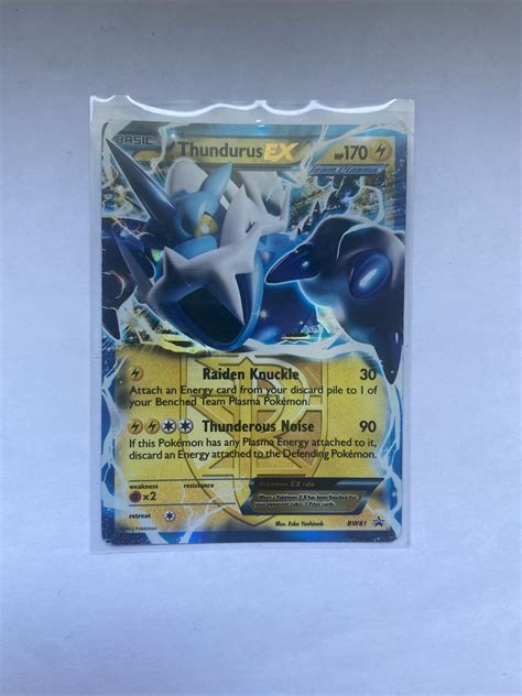 Pokémon TCG Thundurus EX BW Black Star Promos BW81 Holo Promo eBay