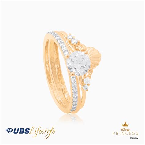 Ubs Cincin Emas Disney Princess Ariel Ccy K Ubslifestyle