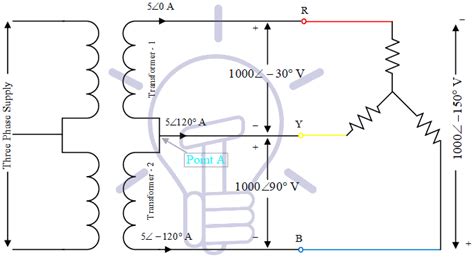 Open Delta Connections Of Transformers Electrical Technology