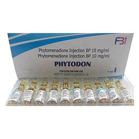 Phytomenadione Injection Bp 10 Mgml At Best Price In Navi Mumbai