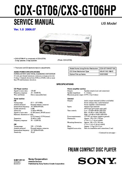 Diagram Sony Cdx Gt Wiring Diagram Mydiagram Online