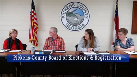 Pickens County Board Of Elections And Registration December 5 2023 Youtube