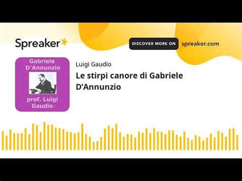 Le Stirpi Canore Di Gabriele Dannunzio Youtube