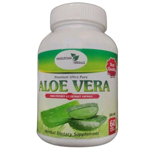 Aloe Vera Herbal Dietary Supplement Capsule 60 Capsules At Rs 190