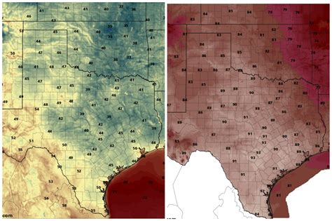 San Antonio temps go from the 40s back to the 90s this week