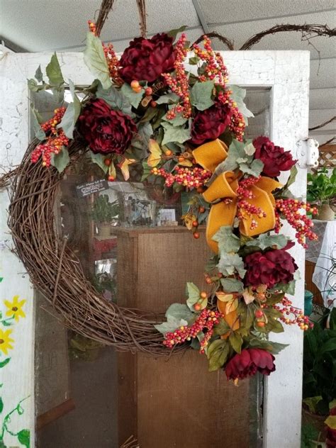 Fall Silk Grapevine Wreath Grapevine Wreath Grape Vines Wreaths