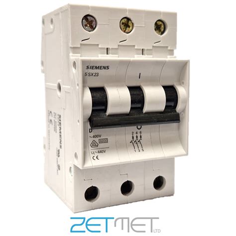 Siemens Sx Triple Pole Type D Ka V Miniature Circuit