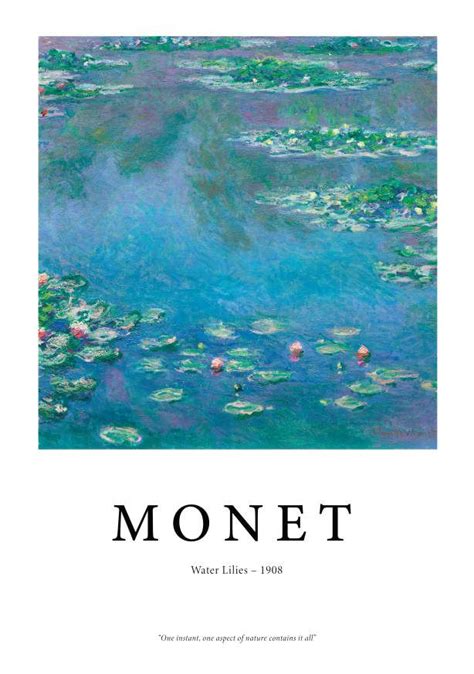 Quadro Water Lilies By Monet Obrah Quadros E Posters Para